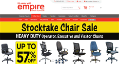 Desktop Screenshot of empirefurniture.com.au