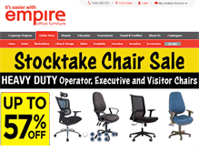 Tablet Screenshot of empirefurniture.com.au